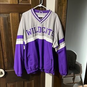 Wildcats Purple and Gray Pullover Jacket